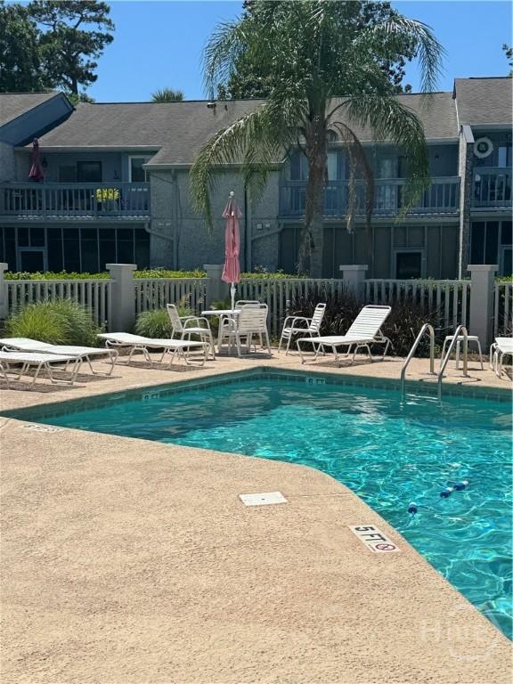 142 Bull River Bluff Dr, Savannah, GA 31410 - community pool with a patio area