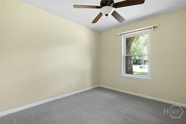 203 Whittington Dr, Savannah, GA 31419 - unfurnished room with baseboards, carpet floors, and ceiling fan