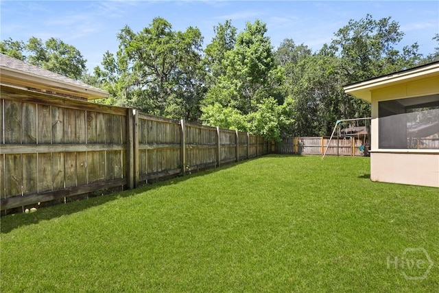 203 Whittington Dr, Savannah, GA 31419 - view of yard featuring a sunroom