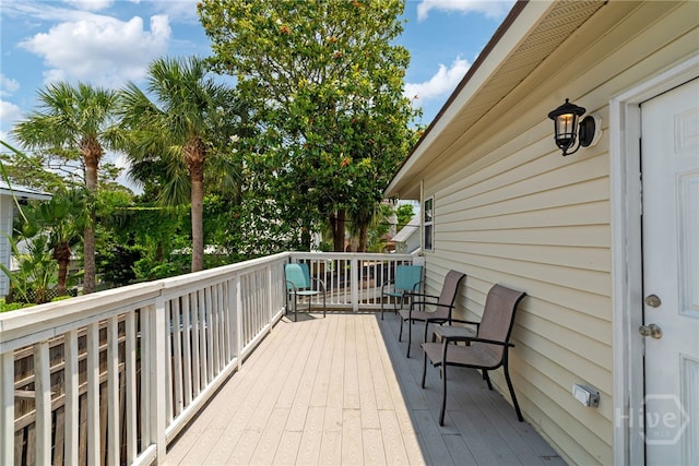 1406 Jones Ave, Tybee Island, GA 31328 - view of wooden terrace
