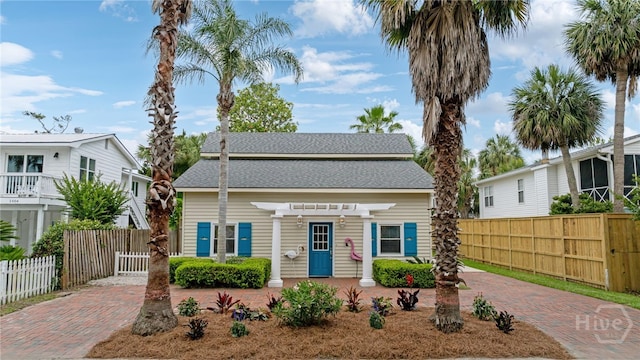 1406 Jones Ave, Tybee Island, GA 31328 - view of front of house with a pergola