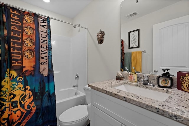 232 Cromer St, Savannah, GA 31407 - full bathroom featuring vanity, toilet, and shower / bathtub combination with curtain