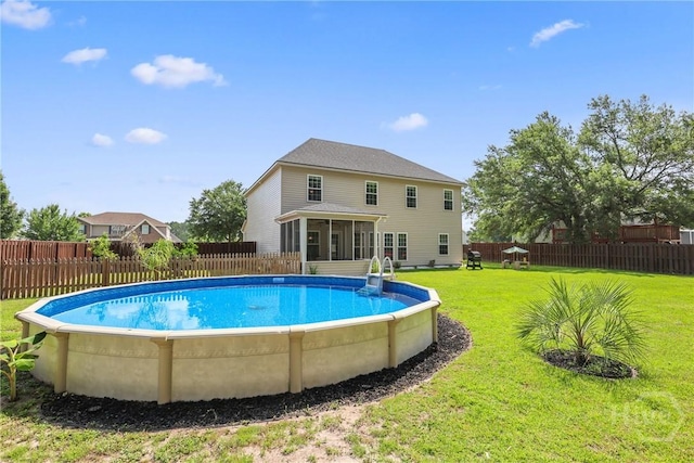 115 Meadowlands Dr, Rincon, GA 31326 - view of pool featuring a sunroom