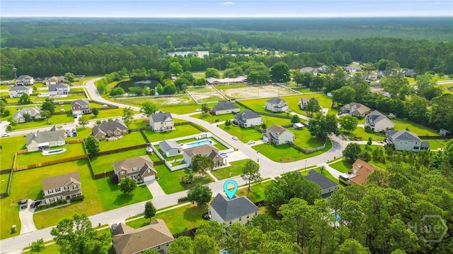 115 Meadowlands Dr, Rincon, GA 31326 - aerial view of residential area featuring a forest