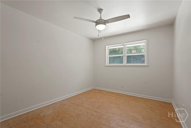 1939 Colonial Dr, Savannah, GA 31406 - unfurnished room with light wood-style flooring, baseboards, and ceiling fan