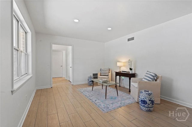 1939 Colonial Dr, Savannah, GA 31406 - home office with light wood-style floors, baseboards, plenty of natural light, and recessed lighting