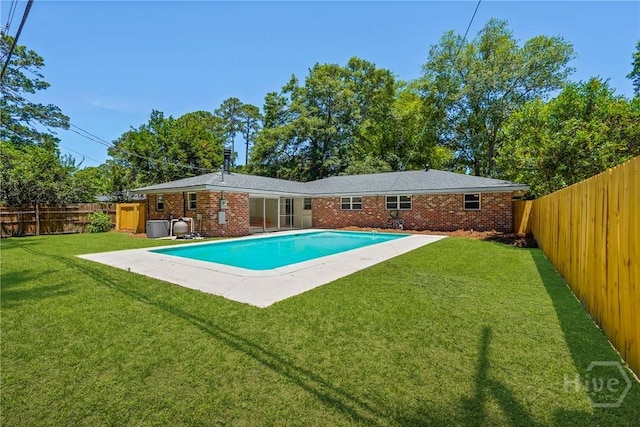 1939 Colonial Dr, Savannah, GA 31406 - view of pool featuring central air condition unit