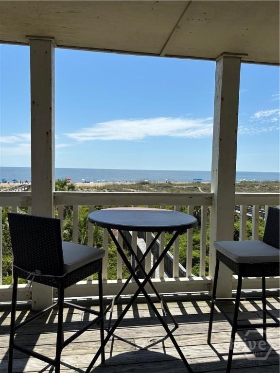 1 Center St Unit 3, Tybee Island, GA 31328 - balcony with a water view