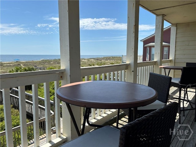 1 Center St Unit 3, Tybee Island, GA 31328 - balcony with a water view