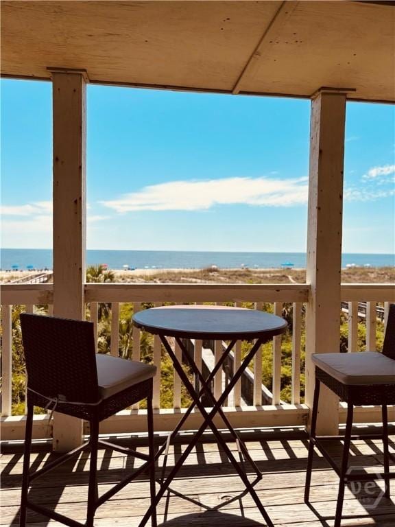 1 Center St Unit 3, Tybee Island, GA 31328 - balcony with a water view