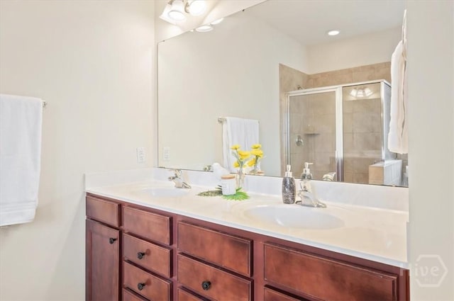 45 Glen Way, Richmond Hill, GA 31324 - full bath with double vanity and a stall shower