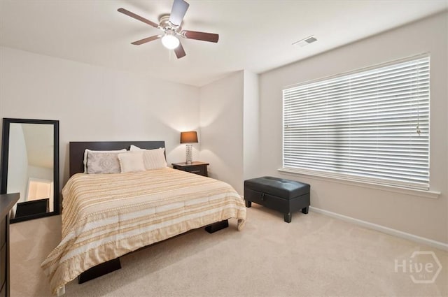 45 Glen Way, Richmond Hill, GA 31324 - carpeted bedroom with baseboards and a ceiling fan