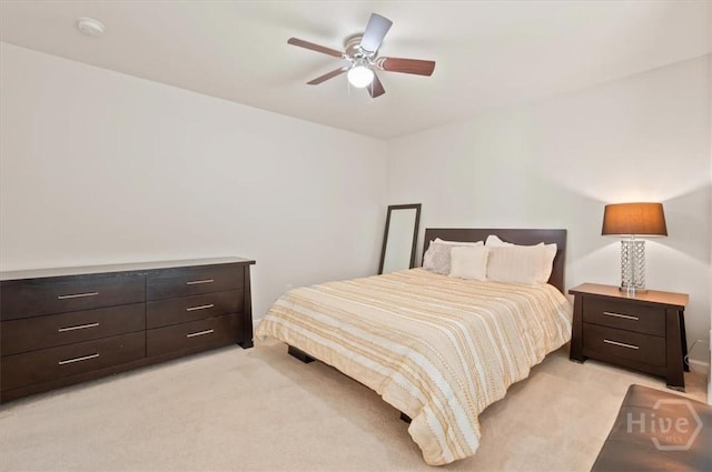 45 Glen Way, Richmond Hill, GA 31324 - bedroom with light colored carpet and ceiling fan