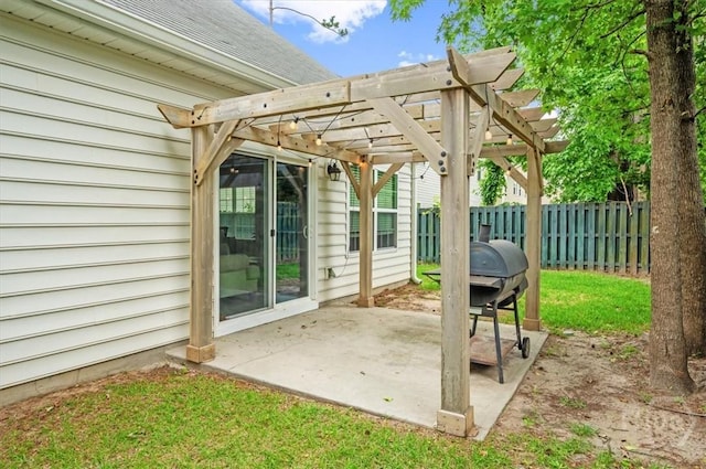 45 Glen Way, Richmond Hill, GA 31324 - view of patio / terrace with a pergola and area for grilling