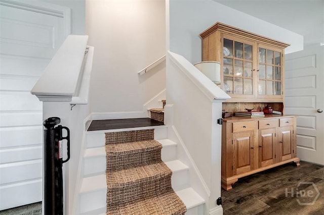 202 Thatcher St, Guyton, GA 31312 - stairway with wood finished floors