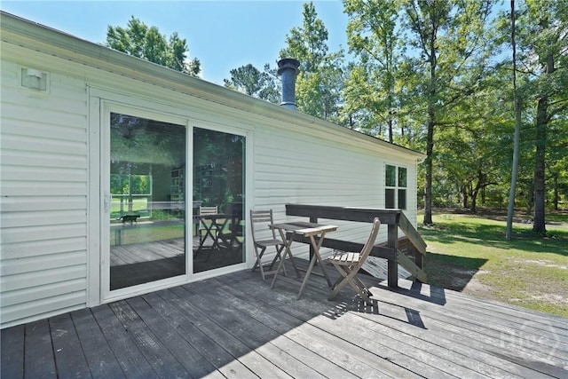 132 Waymaker Dr, Midway, GA 31320 - view of wooden deck