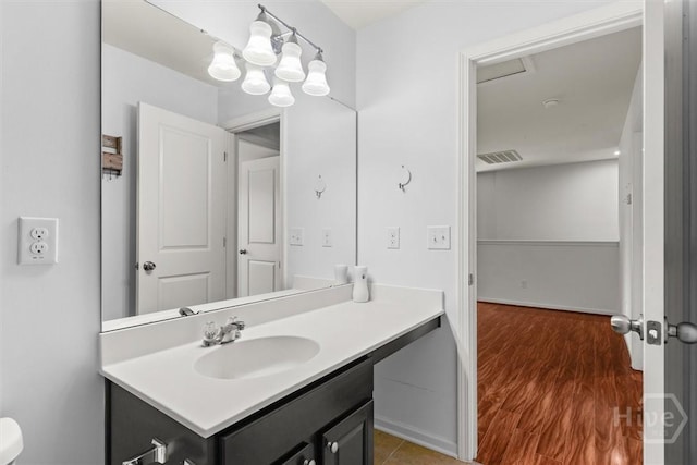 4 Crest View Cir, Pooler, GA 31322 - bathroom with vanity, wood finished floors, and baseboards