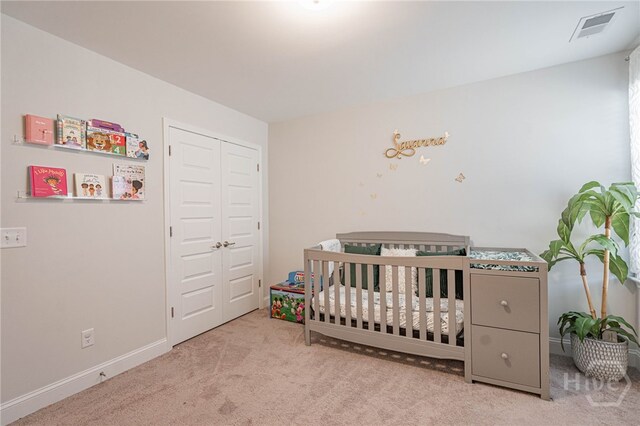 32 Brookhaven Dr, Savannah, GA 31407 - carpeted bedroom featuring a closet and baseboards