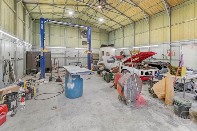 124 Denham Ln, Midway, GA 31320 - garage featuring metal wall