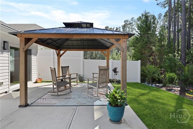 235 Cromer St, Savannah, GA 31407 - view of patio featuring a gazebo