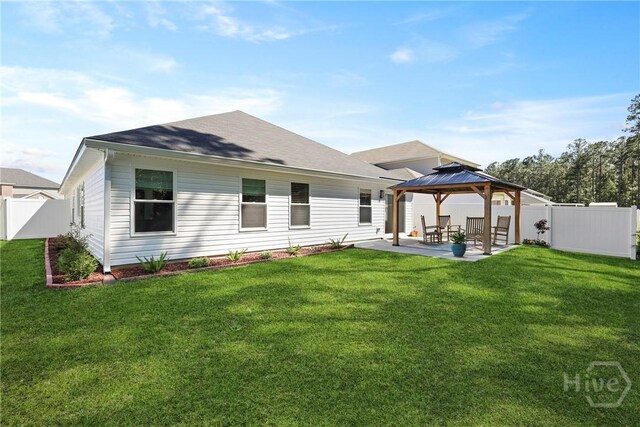 235 Cromer St, Savannah, GA 31407 - rear view of house with a gazebo and a patio area