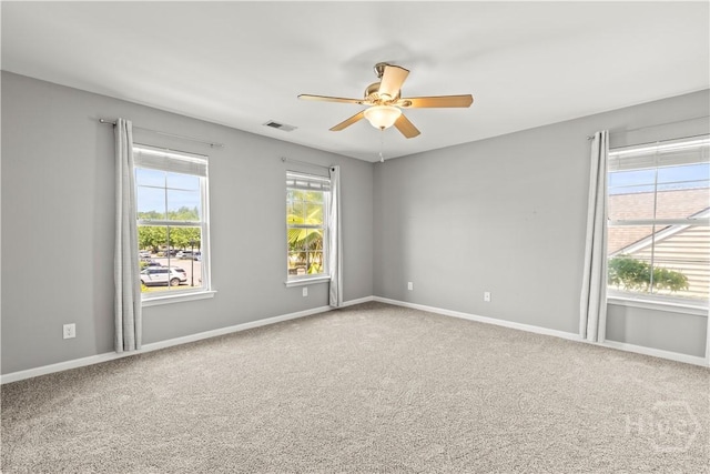 46 Central Park Way, Savannah, GA 31407 - carpeted spare room with ceiling fan and baseboards