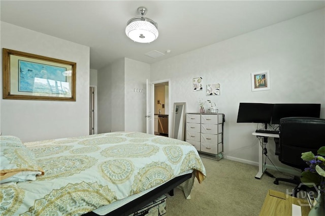116 Fremont Ln, Pooler, GA 31322 - carpeted bedroom with baseboards and an office area