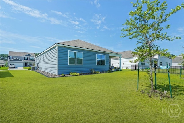 116 Fremont Ln, Pooler, GA 31322 - rear view of house with central air condition unit