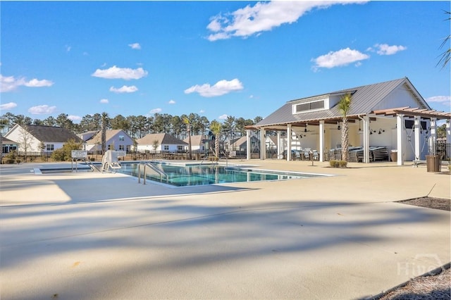 116 Fremont Ln, Pooler, GA 31322 - community pool with a patio
