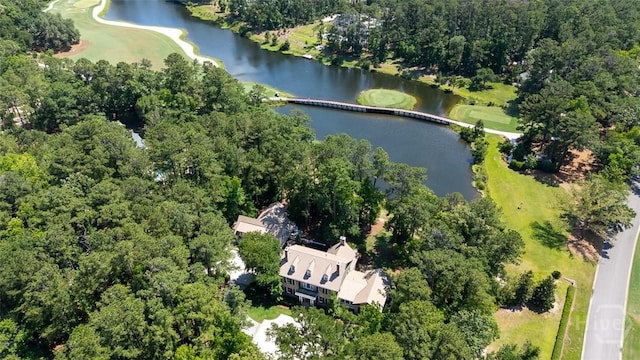36 Belted Kingfisher Ln, Richmond Hill, GA 31324 - aerial view of property's location with a nearby body of water and a golf club