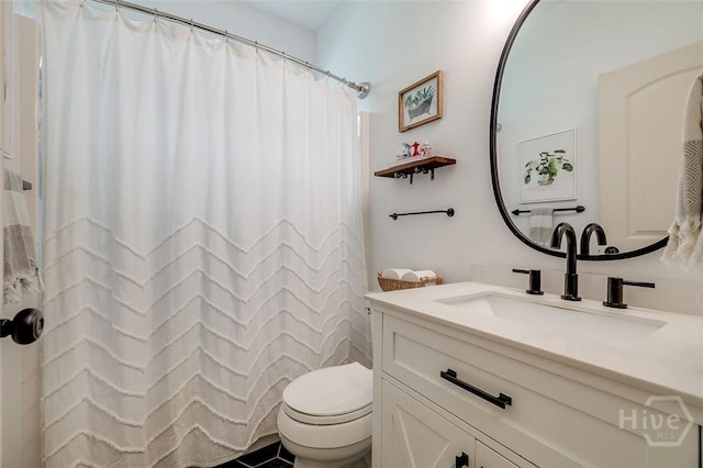 2 Iron Gate Ct, Pooler, GA 31322 - full bathroom featuring vanity, toilet, and a shower with shower curtain