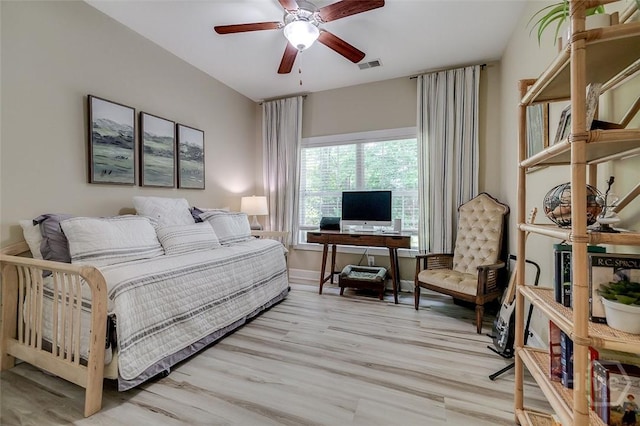 2 Iron Gate Ct, Pooler, GA 31322 - bedroom featuring wood finished floors and a ceiling fan