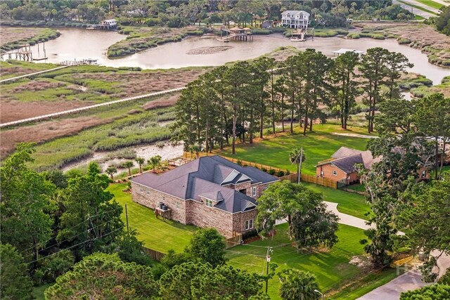 907 Cheryl St, Savannah, GA 31410 - aerial view of a nearby body of water