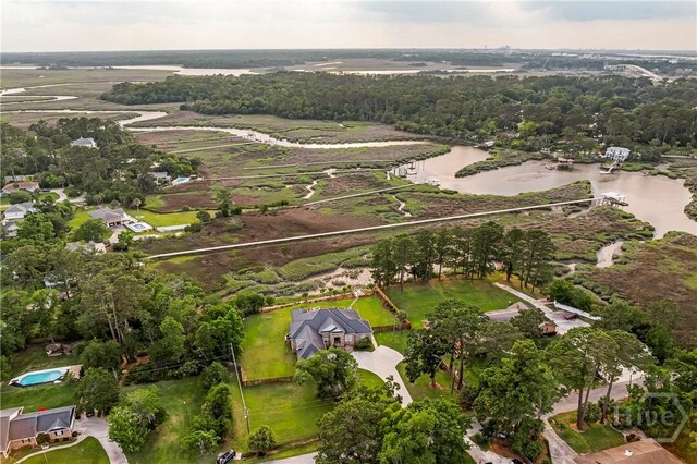 907 Cheryl St, Savannah, GA 31410 - overview of rural landscape with a nearby body of water