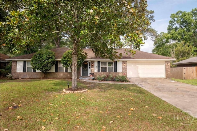 3 Black Forest Dr, Savannah, GA 31410 - ranch-style home featuring driveway, an attached garage, and brick siding