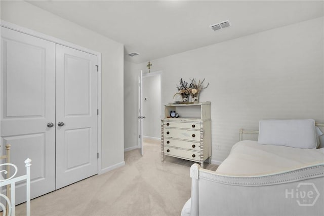 142 Benelli Dr, Pooler, GA 31322 - bedroom with light carpet, baseboards, and a closet
