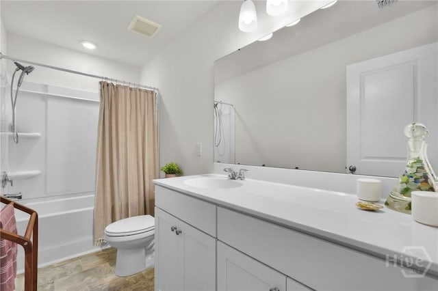 142 Benelli Dr, Pooler, GA 31322 - full bathroom with toilet, vanity, and shower / bathtub combination with curtain
