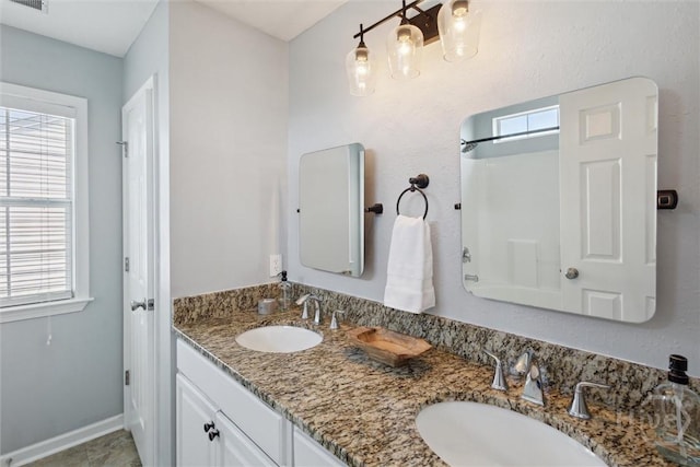 43 Godley Park Way, Savannah, GA 31407 - full bath featuring double vanity and plenty of natural light