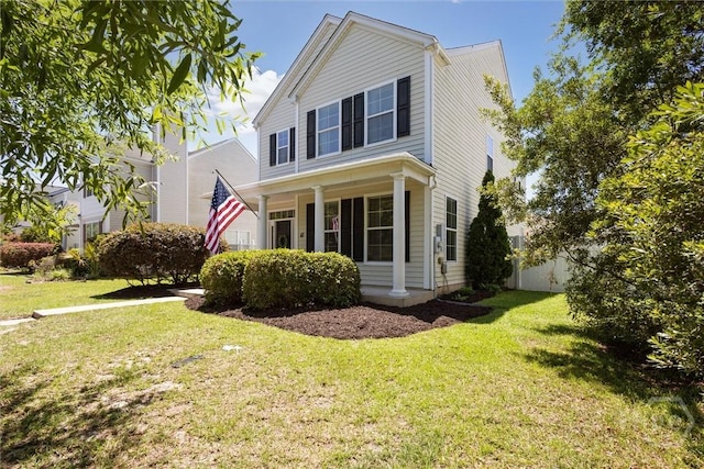 43 Godley Park Way, Savannah, GA 31407 - view of front of house featuring a front yard and covered porch