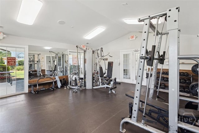 43 Godley Park Way, Savannah, GA 31407 - gym featuring vaulted ceiling