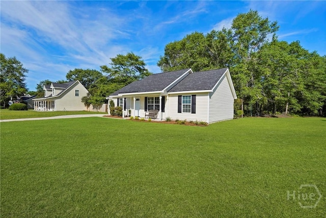 210 Walker Dr, Guyton, GA 31312 - ranch-style home featuring a front yard and a porch