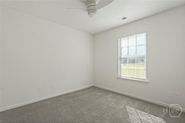 210 Walker Dr, Guyton, GA 31312 - carpeted spare room with baseboards and a ceiling fan