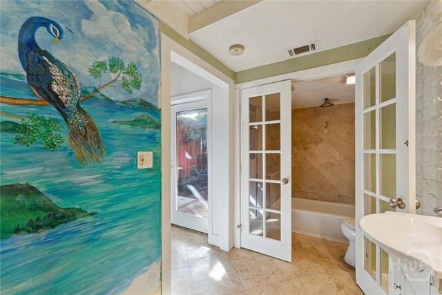 529 E Gordon St, Savannah, GA 31401 - entryway with french doors