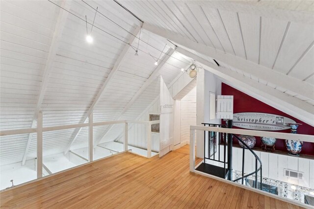 529 E Gordon St, Savannah, GA 31401 - bonus room with hardwood / wood-style floors and wooden ceiling