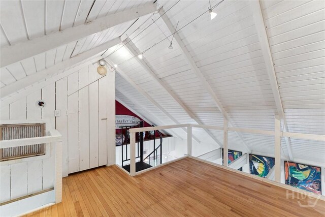 529 E Gordon St, Savannah, GA 31401 - additional living space with wood-type flooring and wood ceiling