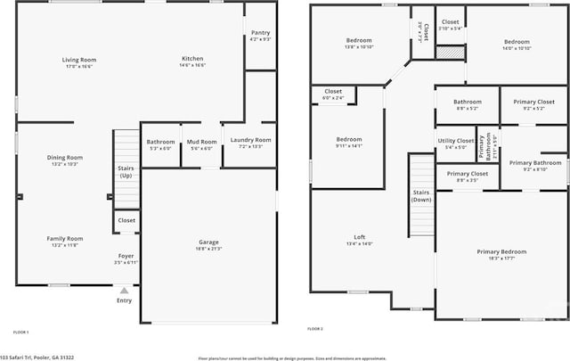 103 Safari Trl, Pooler, GA 31322 - home floor plan