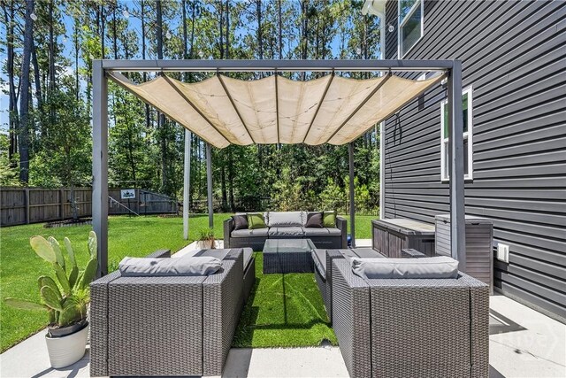 103 Safari Trl, Pooler, GA 31322 - view of patio with an outdoor hangout area