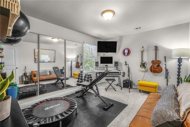 103 Safari Trl, Pooler, GA 31322 - workout room with carpet floors