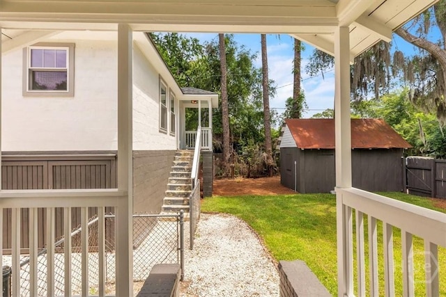 2136 Indiana Ave, Savannah, GA 31404 - view of yard with a gate and stairs