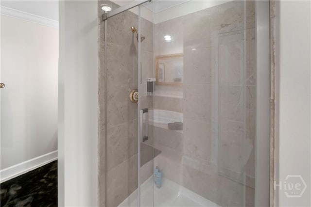700 Wilmington Island Rd Unit 305, Savannah, GA 31410 - full bath with a stall shower and crown molding